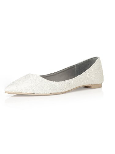 Women's Lace Bridal Ballet Flat by Dessy