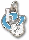 Memphis Grizzlies 1/2 I Heart Logo Enamel Charm - Sterling Silver Jewelry