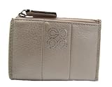 Coach Julia Leather Skinny Coin Case With Keychain Keyfob Champagne - Coach 45307CHA