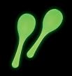 Latin Percussion LP010-GLO Glow In Dark Chickitas, 1Pr