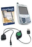 Palm Treo 650 FlexiSkin Starter Kit (ClearTouch Anti-Glare, Coral Pink (with clip))