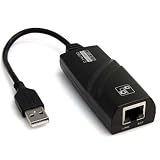 Black USB 2.0 To Gigabit Network Adapter