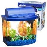 Aqueon 17772 Mini Bow 2-1/2 Desktop Aquarium Kit, Blue