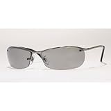 Ray-Ban RB 3186-004/82 Gunmetal Sunglasses With POLARIZED Grey Mirror Silver Gradient Lenses-63mm