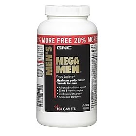GNC MEGA MEN Multivitamins Bonus 216 Tablets (EXP:09/2011)