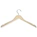 Honey-Can-Do HNG-01212 Basic Shirt Hanger with Dress Notches, 5-Pack, Maple