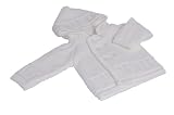 Dandelion Knitted Baby Jacket for 3 - 6 Months (White)