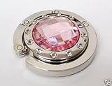 Pink Diamond Folding Handbag Purse Hook Hanger