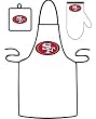 San Francisco 49ers Grilling Apron Set - Football Sports Merchandise