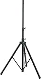 Stage Rocker Powered by Hamilton SR750700 Aluminum Speaker Stand with Adapter - Black