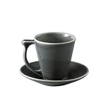 Jars Ceramistes Vuelta Espresso Cup and Saucer Gris 8cl set of 4 960503  from Vuelta