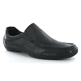 Hush Puppies Prosody Black Leather Mens Shoes