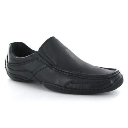 Hush Puppies Prosody Black Leather Mens Shoes