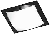 Honsel Leuchten 24981 Deckenleuchte Glas wei&szlig; matt/Rand schwarz