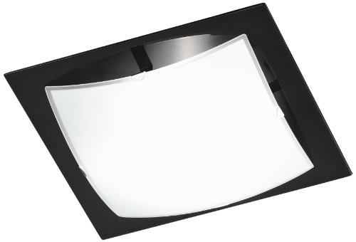 Honsel Leuchten 24981 Deckenleuchte Glas wei&szlig; matt/Rand schwarz Preisvergleich