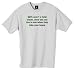 "SUVs aren't a total waste, since you can live in one when they take your house" 100% Cotton Unisex Tee with wickedly funny Politically Erroneous design