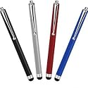 2 x Universal Capacitive Stylus Pen for iPad 1, 2 & 3, iPhone 4, HTC, Tablet pc, Asus Tablets, Advent, Samsung Galaxy, Mobile Phones, PC, Blackberry Playbook & Phones, Android and all other Capacitive Screens Devices - Universal Stylus Touchscreen pen with STRAP - Assorted Colours