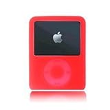 RED iPod Nano 3rd Generation 4 GB and 8 GB Video Silicone Case Package bundle, Screen Guard, Armband, Car Charger, Home Charger, and Retractable USB Cord
