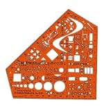 Standardgraph 8191 Schablone Stano-Winkel, 155 x 155 x 1,3 mm - Standardgraph