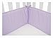 American Baby Company 100% Cotton Percale Crib Bumper, Lavender