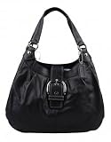 Authentic Coach Soho Black Leather Pleated Lynne Hobo Handbag 15075 Reviews