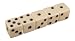 Set of 5 Opaque White 6 Sided 12mm Dice - Black Spots