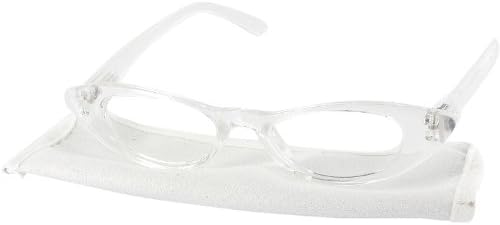 Cat Crazy Single Vision Half Frame Reading Glasses, Crystal Clear, +2.00