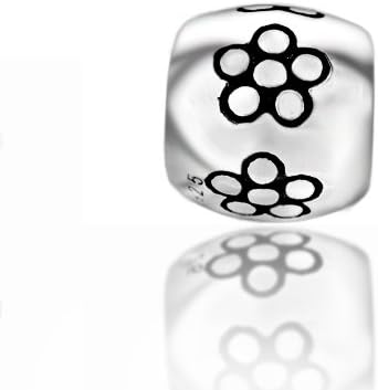 Everbling SIS Flower Sister Authentic 925 Sterling Silver Charm Bead Fits Pandora Chamilia Biagi Troll Charms Europen Style Bracelets