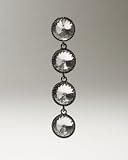 bebe Fine Lines Crystal Earrings