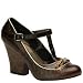 Bobbi Blu Women's Chestnut T-Strap Pump