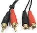 Xxion Value GOLD 5 metre Twin RCA Phono Plugs to Twin RCA Phono Sockets EXTENSION Lead / Cable. Stereo Audio Cable for TV, Sky, Satellite, Freeview, Games Consoles, DVD, Hi-fi etc.,
