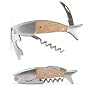 Kikkerland Lightwood Fish Corkscrew