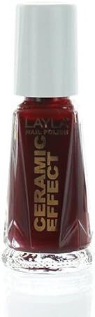 Layla Ceramic Effect Nail Polish in VAMP RED