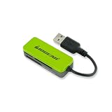 IOGEAR 12-in-1 USB 2.0 Pocket Flash Memory Card Reader/Writer GFR209 (Green) ~ Iogear