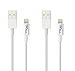 CBCell 5831436 Charger Set Feet USB Data Cables and Wall Adapters for iPhone 5, 5S, 6, 6 Plus, 6S, 4th Gen iPad, iPad Air, iPad Air 2, iPad Mini