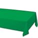 Creative Converting 71-0201B 108-Inch Length by 54-Inch Width Emerald Green Color Plastic Lined Table Cover (Case of 24)
