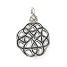 Pendant - Silver Irish Celtic Fancy Knot Web Design Pendant Charm