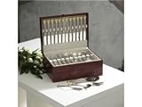 Wallace Gold Accented Charlemagne Flatware Set with Chest 66-pc.