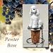 Poodle Sportcut Dog Wine Bottle Stopper - White