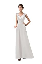 V-neck Satin Bridesmaid Dress 