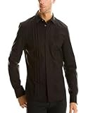 Armani Exchange Satin Trim Tuxedo Shirt