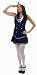 Sexy Blue Sailor Ladies Fancy Dress Costume Medium New