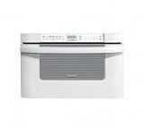 24 Built-in Microwave Drawer with 1.2 cu. ft. Capacity 1000 Cooking Watts 11 Power Levels Sensor Cook/Reheat Settings Angled Digital Touch Controls in White