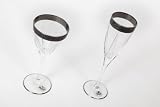 Produkt-Bild: Bohemia Cristal Sektglas, Champagner Glas, Fusion 170 ml 6-er Set im edlem Platinum Black Decor