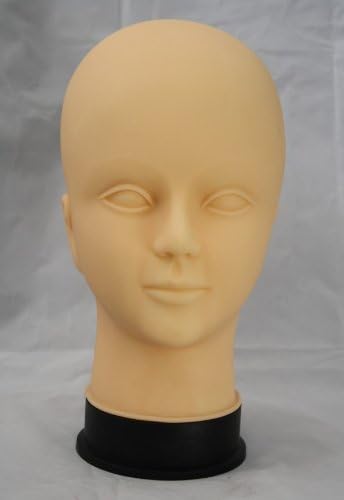 Hair Art Mannequin Head Hard Rubber Female Cosmetolgy Rubber face Head FOAM Model for Display cap hat wig glasses Hat Jewelry