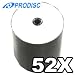 Prodisc Spin-X White Inkjet Hub Printable/ Silver 52X CD-R 100 Pack in Plastic Wrap