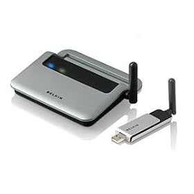 Belkin Certified Wireless USB 4-Port Hub with Adapter (F5U302) by Belkin