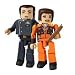 Battlestar Galactica Modern Minimates 2-Pack Series 4 Cally Tyrol & Felix Gaeta