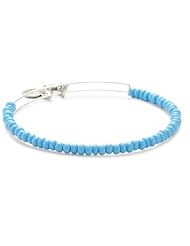 Alex and Ani "Collegiate" Light Blue Soleil Expandable Wire Bangle Bracelet