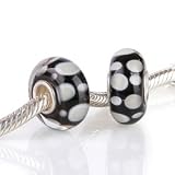 HGS-303-brown, Sterling silver core Murano Glass Slide-on and Slide-off glass bead , 14 x 8mm. 5mm silver core, compatible with Pandora, trollbeads Chamilia,Silverado,and Biagi